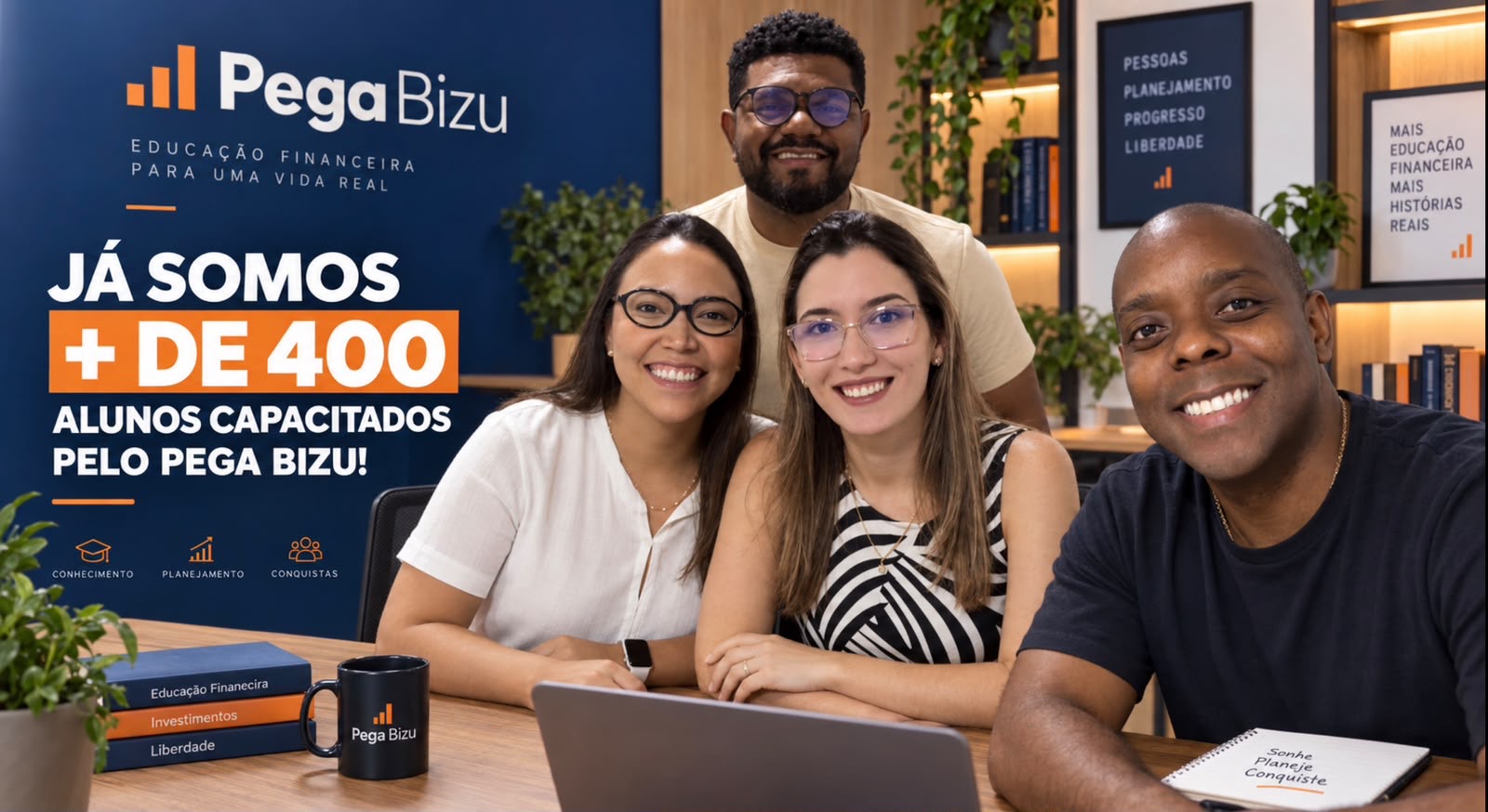 Equipe do Pega Bizu: já somos mais de 400 alunos capacitados